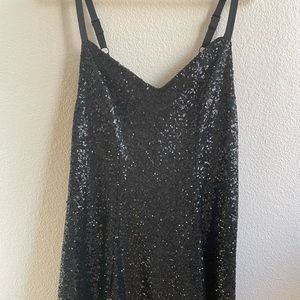 Torrid Sequin Black Mini Dress